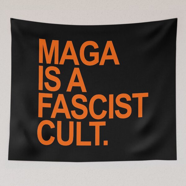 Item preview, MAGA is a FASCIST Cult (orange) designed and sold by Thelittlelord.