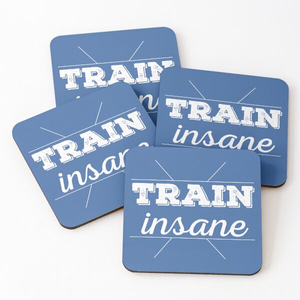Item preview, Train insane - motivation designed and sold by Mara's designs.