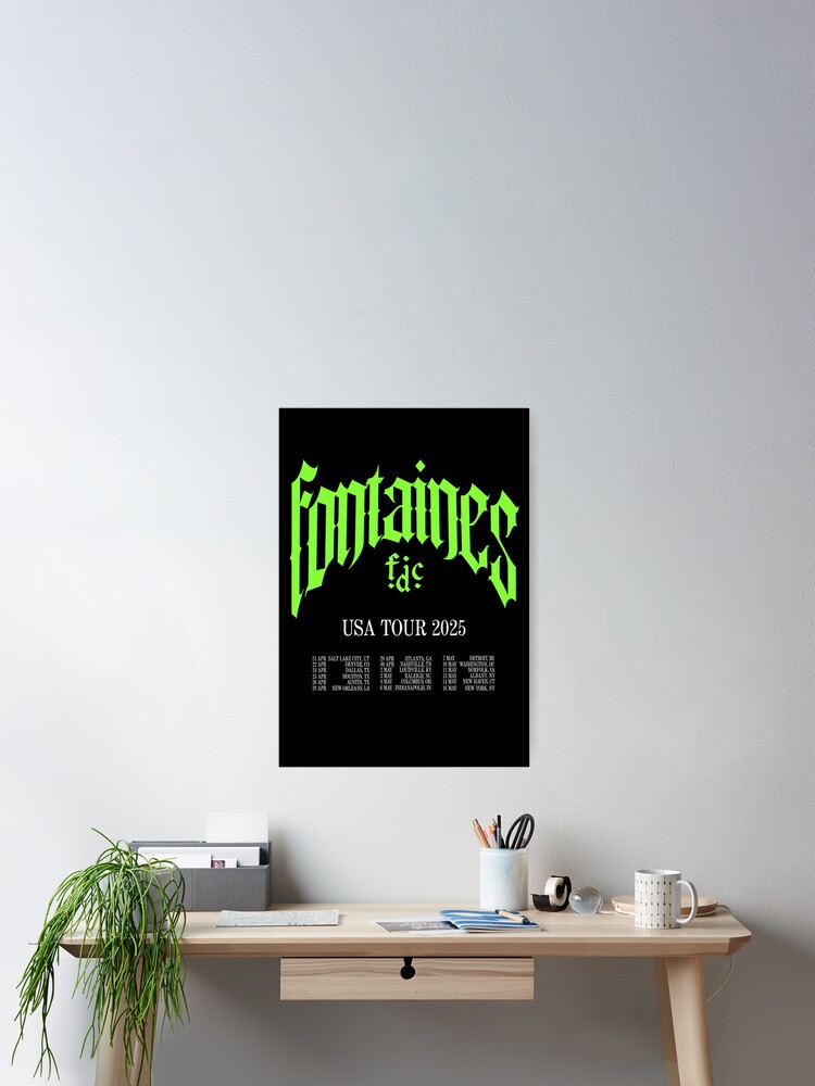 FONTAINES DC USA TOUR 2025 Poster