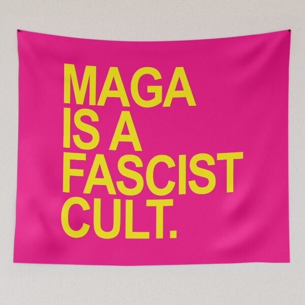 Item preview, MAGA is a FASCIST Cult (yellow 2.0) designed and sold by Thelittlelord.