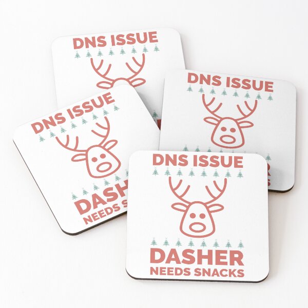 Item preview, DNS Issue: Dasher Needs Snacks - Funny Christmas Tech designed and sold by Circle-Cats.