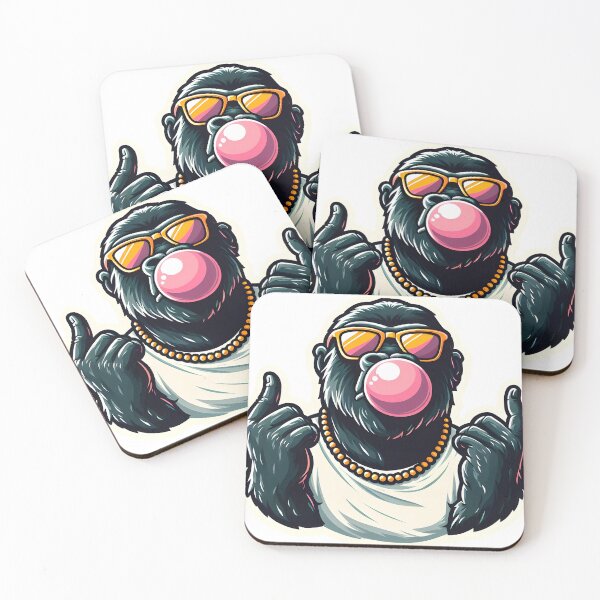 Item preview, A gorilla chewing on a piece of gum designed and sold by ShihawyAhmad.