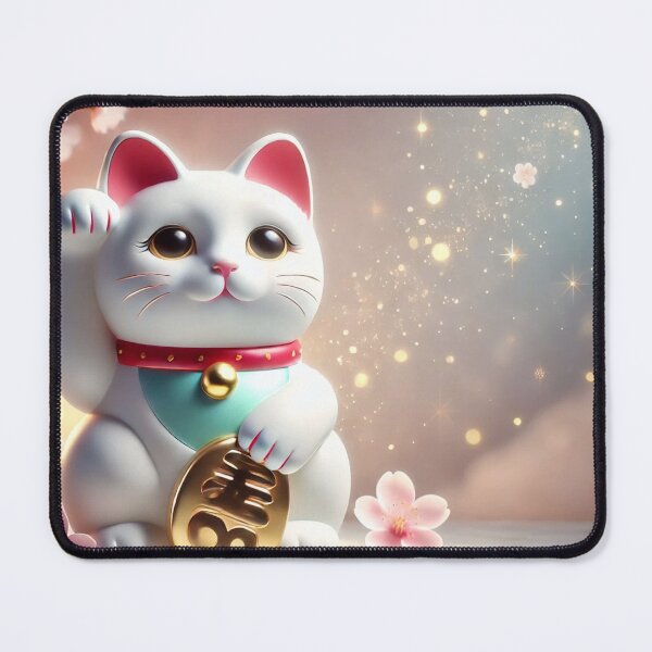 Item preview, Beckoning cat lucky charm japanese designed and sold by GingaDesigns.