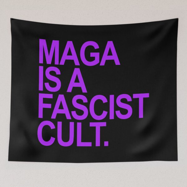 Item preview, MAGA is a FASCIST Cult (purple) designed and sold by Thelittlelord.
