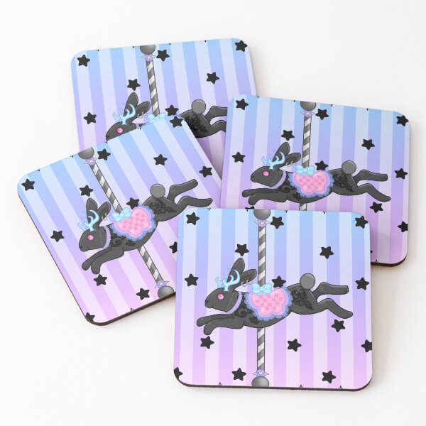 Item preview, Pastel Goth Carousel Jackalope designed and sold by Miss Lunaria.
