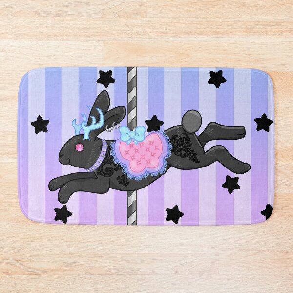 Item preview, Pastel Goth Carousel Jackalope designed and sold by Miss Lunaria.