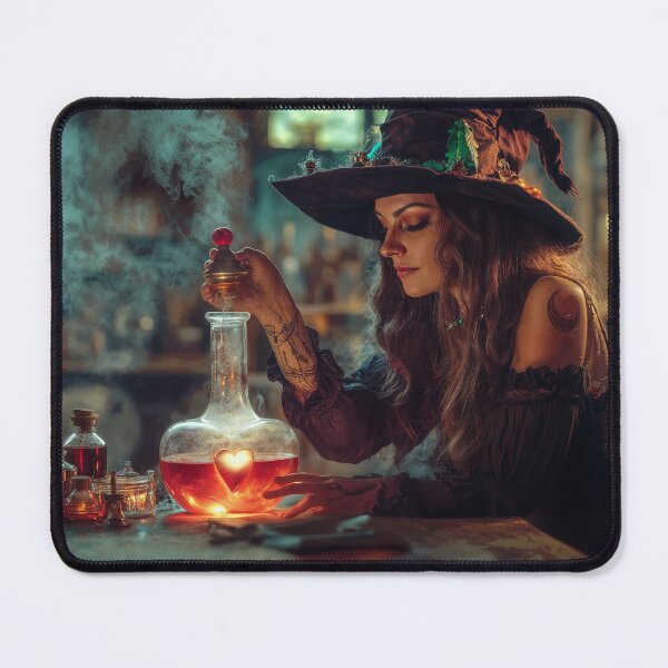Item preview, Witch Brewing a Love Potion designed and sold by LukeAiWalker.