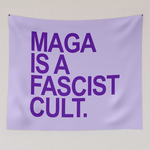 Item preview, MAGA is a FASCIST Cult (dark purple) designed and sold by Thelittlelord.