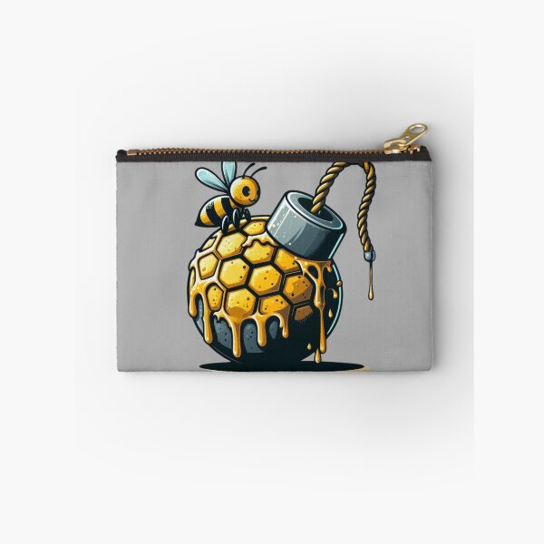 Item preview, Vızıldayan Bal Bombası Tasarımı – Canlı Arı ve Petek Sanat Eseri designed and sold by gkhanco.