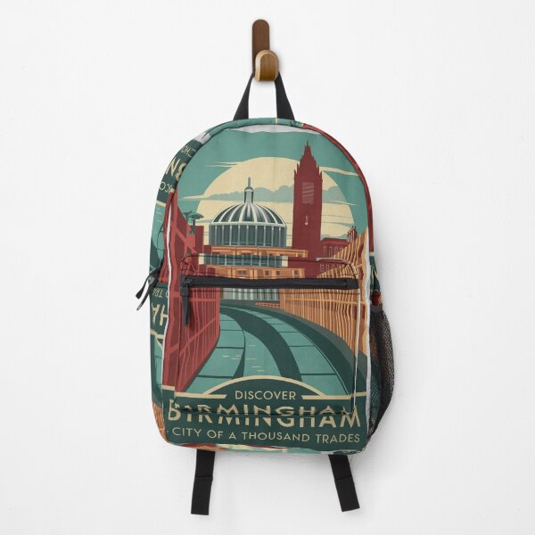 Item preview, Birmingham Vintage Travel Poster designed and sold by TravelerRat.