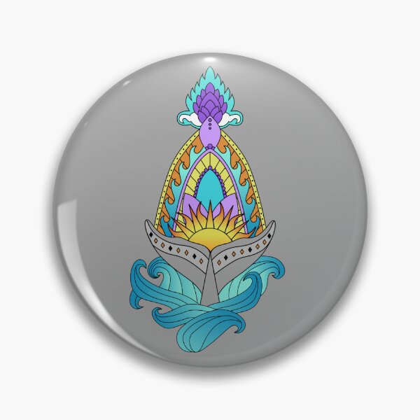 Item preview, Whale Tail Ocean Waves Mandala designed and sold by Saltycurrent1.