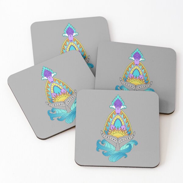 Item preview, Whale Tail Ocean Waves Mandala designed and sold by Saltycurrent1.