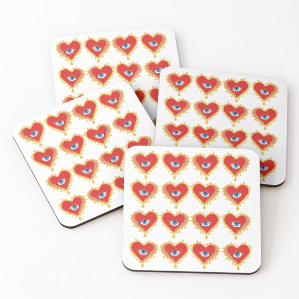 Aperçu de l'œuvre Motif coeur rouge-blanc créée et vendue par StudioViArt.