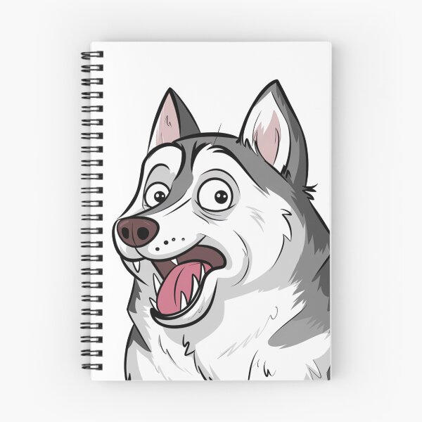 Item preview, Funny Husky Expression Shocked designed and sold by MonkiFlipp.