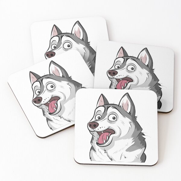 Item preview, Funny Husky Expression Shocked designed and sold by MonkiFlipp.