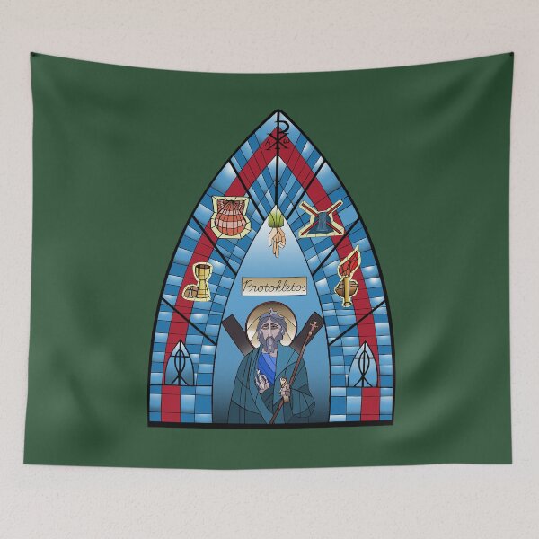 Item preview, St. Andrew The First Called: A Stained Glass Study designed and sold by TheFatTree.