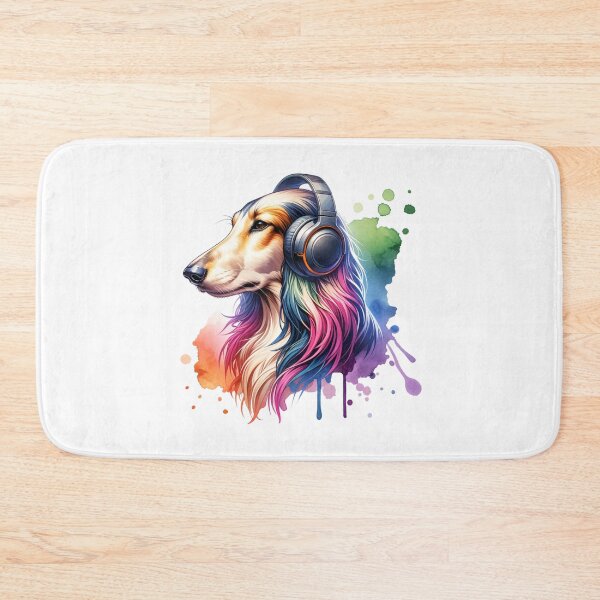 Item preview, Saluki with Headphones designed and sold by MyCozyCorner24.