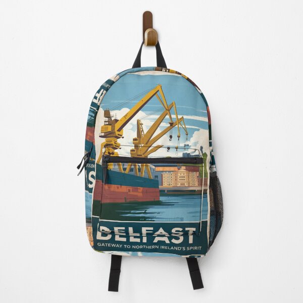 Item preview, Belfast Vintage Travel Poster designed and sold by TravelerRat.