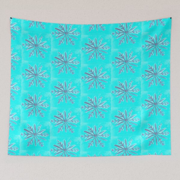 Item preview, Blue Block Snowflake designed and sold by Shannon Greve.