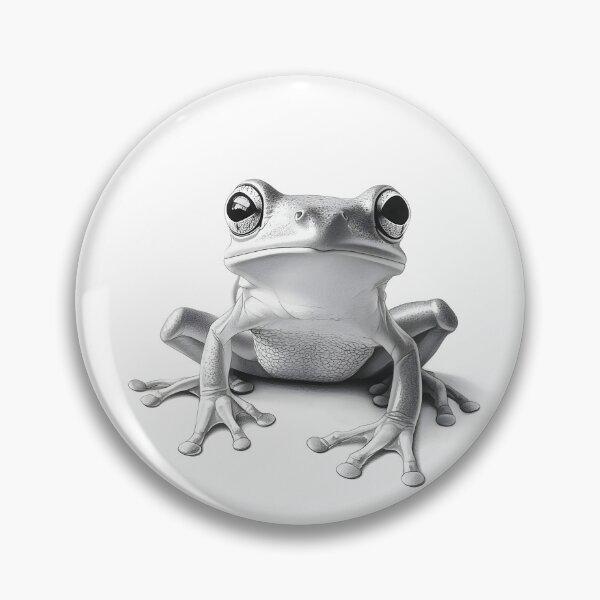 Item preview, Black and white frog drawing designed and sold by Pencil-Art.