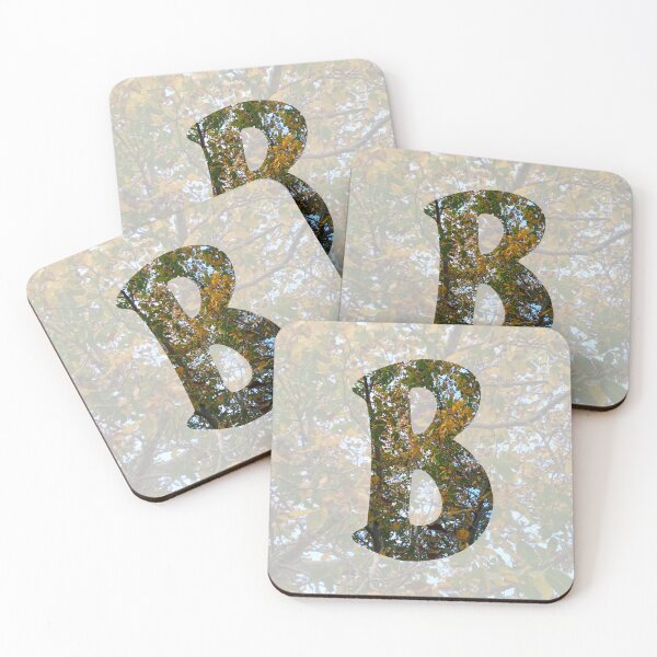 Item preview, Bold Letter ' B ' - Autumn Walnut Tree Design :) designed and sold by Myriel-Myriel.