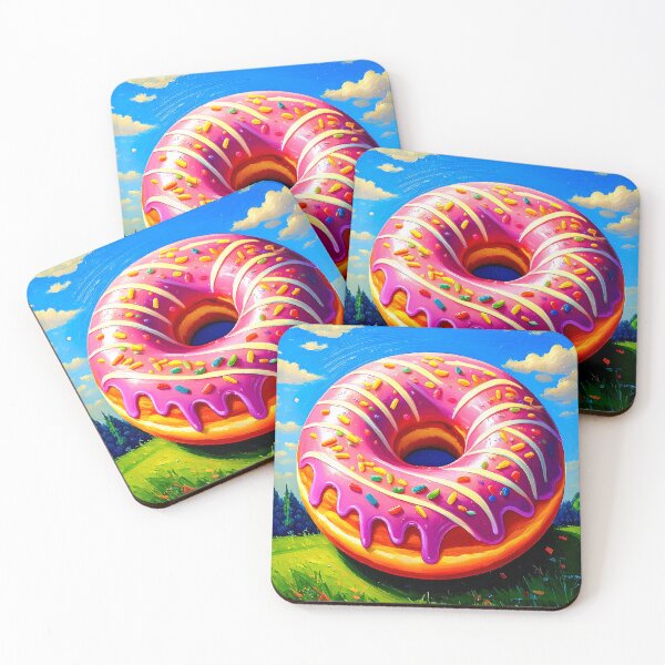 Item preview, Pink Donut designed and sold by ArtFactoryAI.