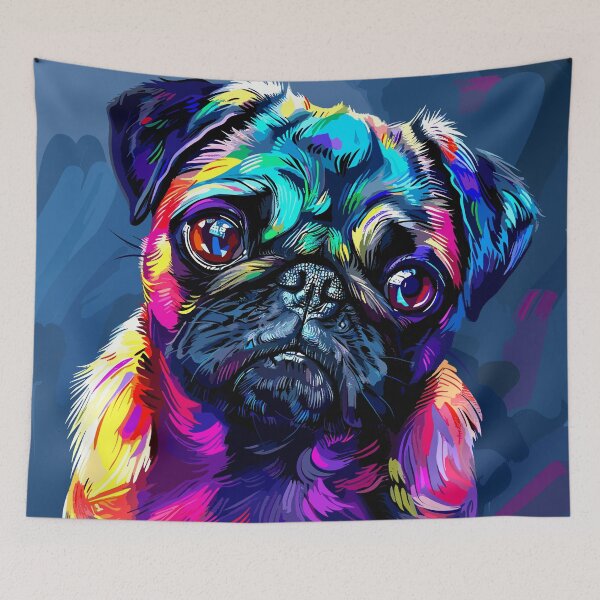 Item preview, Abstract Pug Design designed and sold by Artbyminga.