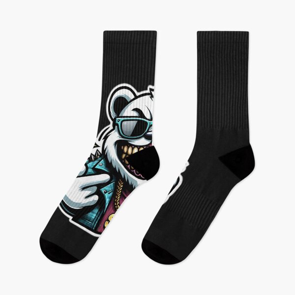 Item preview, a stylized polar bear with a mischievous grin.  designed and sold by ShihawyAhmad.