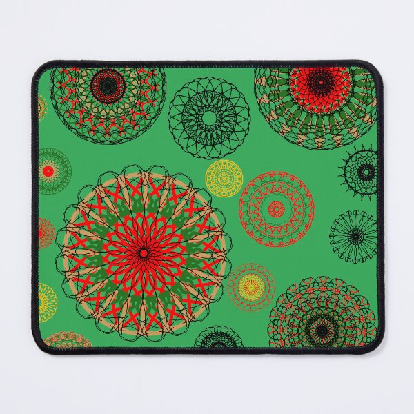 Item preview, Copy of Mandala design on Retro green designed and sold by Fuzzdandy Designs.