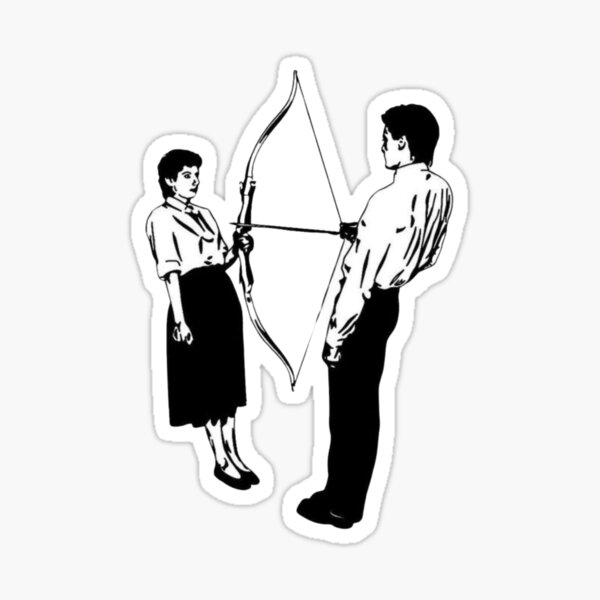 Item preview, Marina Abramović and Ulay. Rest Energy. 1980 designed and sold by LineArtForYou.