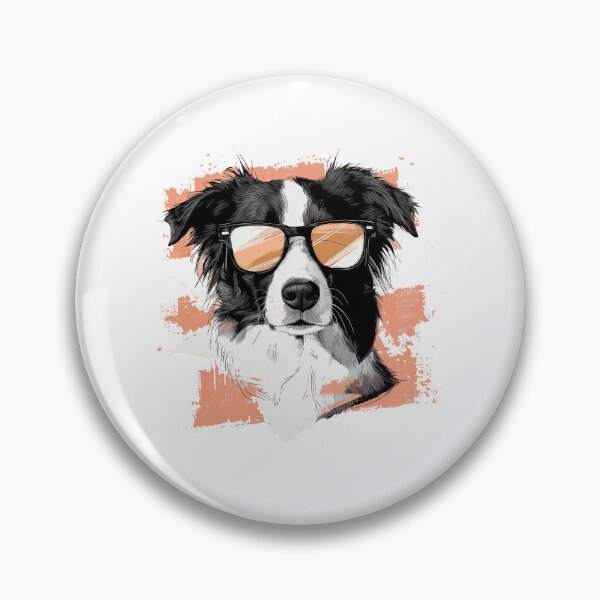 Item preview, Minimalist Hipster Border Collie with Sunglasses designed and sold by Danukie.
