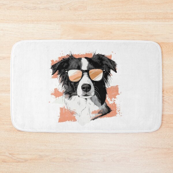 Item preview, Minimalist Hipster Border Collie with Sunglasses designed and sold by Danukie.