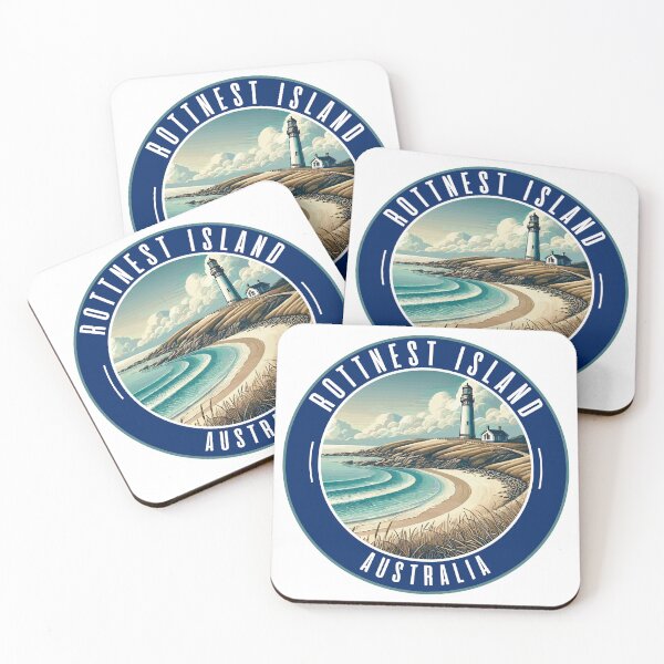 Item preview, Rottnest Island Australia Vector Landscape designed and sold by MaateoDesign.