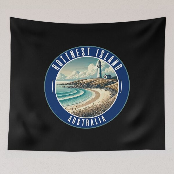 Item preview, Rottnest Island Australia Vector Landscape designed and sold by MaateoDesign.