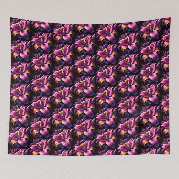 Aperçu de l'œuvre Lys rose, violet et orange vibrant créée et vendue par sharkmaster42.