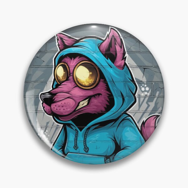 Artikelvorschau, Ein fröhlicher Wolf mit goldener Brille entworfen und verkauft von MargoMalej.