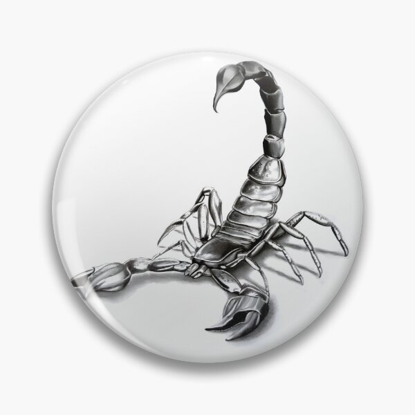 Item preview, Black and white Scorpion pencil drawing designed and sold by Pencil-Art.