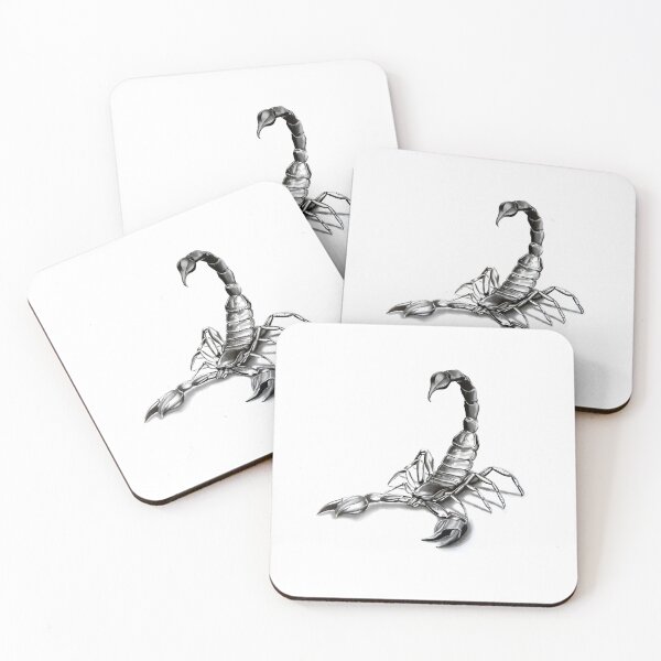 Item preview, Black and white Scorpion pencil drawing designed and sold by Pencil-Art.