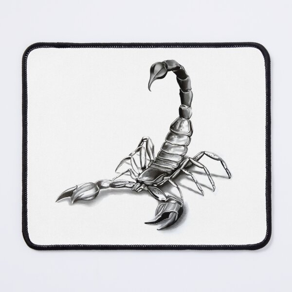 Item preview, Black and white Scorpion pencil drawing designed and sold by Pencil-Art.
