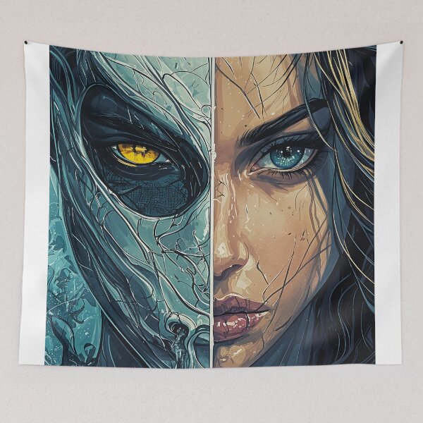 Item preview, Duality Unveiled: The Mask and the Soul designed and sold by oanaunciuleanu.