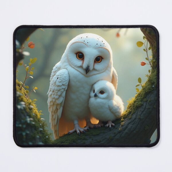 Item preview, White Owl Mom's Shield in the Night Forest designed and sold by DimitraMimika.