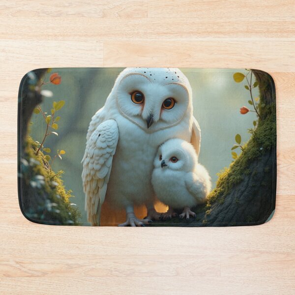 Item preview, White Owl Mom's Shield in the Night Forest designed and sold by DimitraMimika.