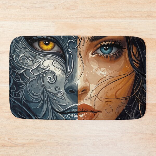 Item preview, Duality Unveiled: The Mask and the Soul designed and sold by oanaunciuleanu.