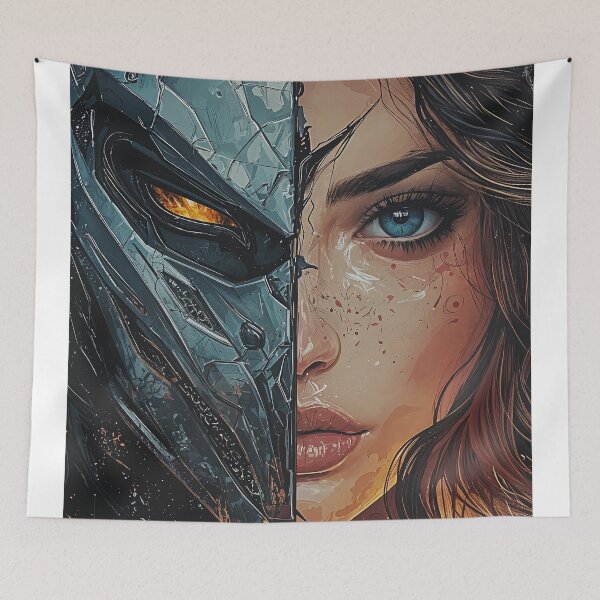 Item preview, Duality Unveiled: The Mask and the Soul designed and sold by oanaunciuleanu.