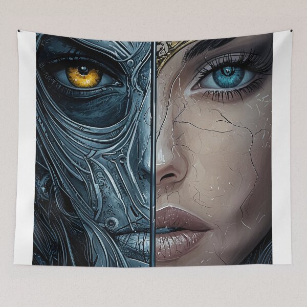 Item preview, Duality Unveiled: The Mask and the Soul designed and sold by oanaunciuleanu.