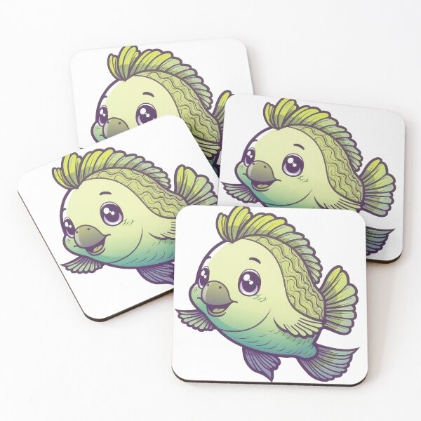 Item preview, Adorable Kawaii Fish Cartoon Sticker and Decor designed and sold by TheAiArtDepot.