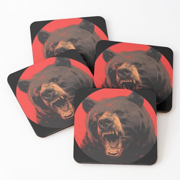 Item preview, Realistic Angry Bear  designed and sold by SMARTKIT  DESIGNAGENCY.