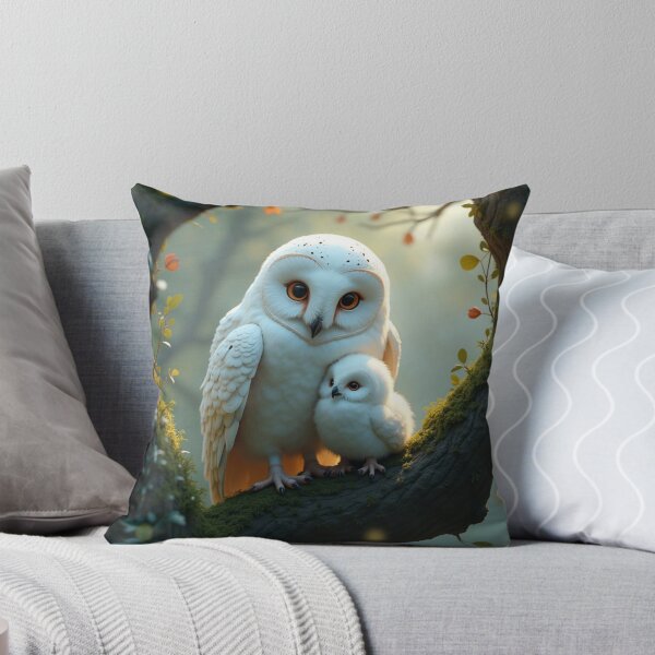 Item preview, White Owl Mom's Shield in the Night Forest designed and sold by DimitraMimika.