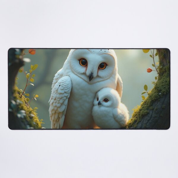 Item preview, White Owl Mom's Shield in the Night Forest designed and sold by DimitraMimika.