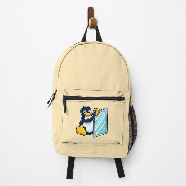 Item preview, Tux Wiping Windows - Logo Only - Linux vs Windows Humor designed and sold by Chengly.